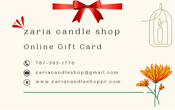 Zaria Candle Shop Gift Card